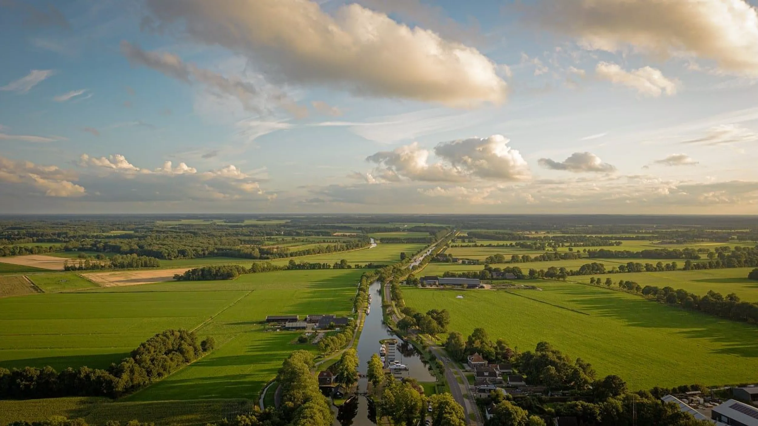Pixabay River and Farmland Photo